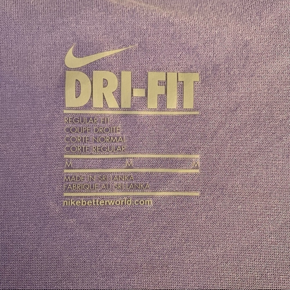 Nike Purple Dri-FIT Tee with Red Print - Picture 3 of 5